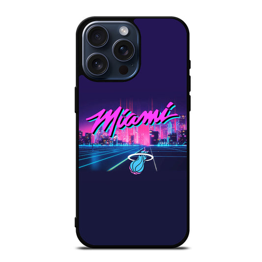 MIAMI HEAT NBA TEAM LOGO 1 iPhone 15 Pro Max Case Cover