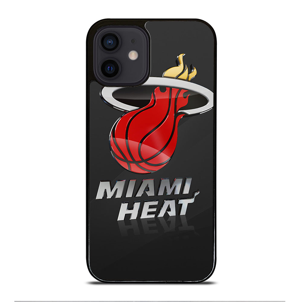 MIAMI HEAT NBA TEAM LOGO 3 iPhone 12 Mini Case Cover