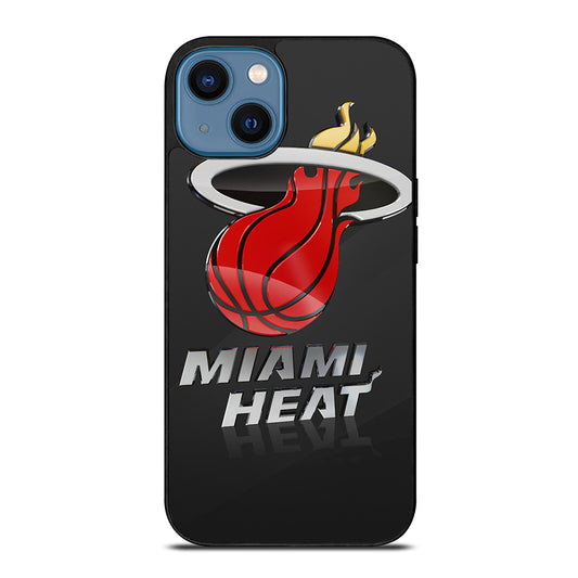 MIAMI HEAT NBA TEAM LOGO 3 iPhone 14 Case Cover
