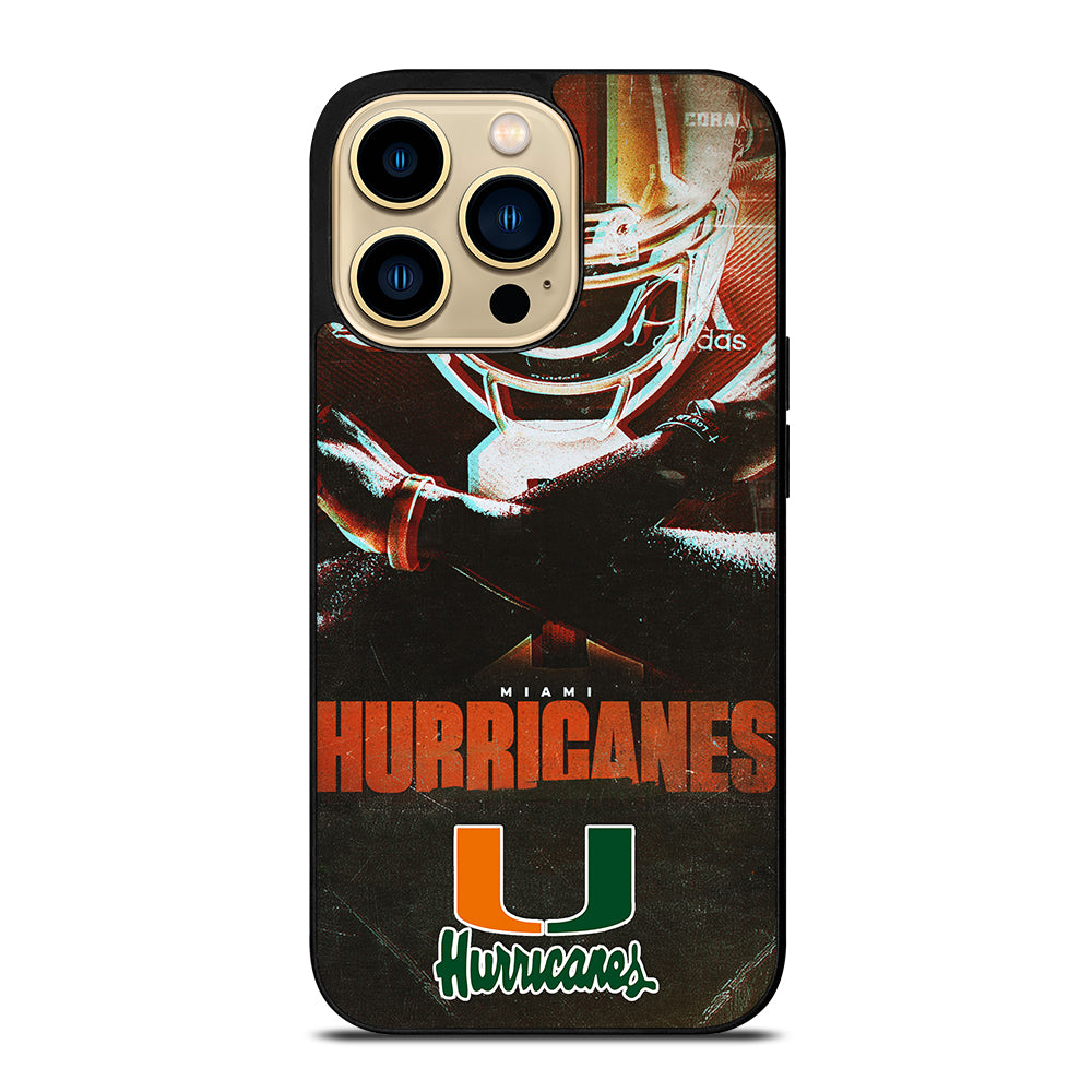 MIAMI HURRICANES NFL 2 iPhone 14 Pro Max Case Cover