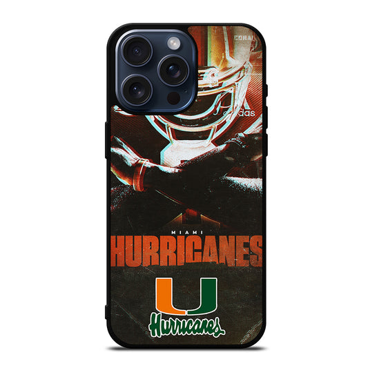 MIAMI HURRICANES NFL 2 iPhone 15 Pro Max Case Cover