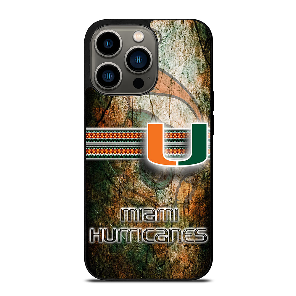 MIAMI HURRICANES NFL 3 iPhone 13 Pro Case Cover
