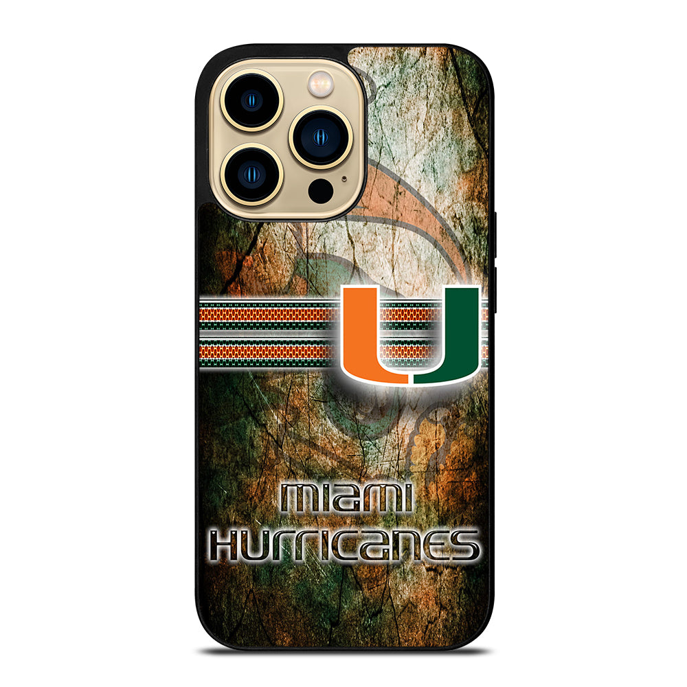 MIAMI HURRICANES NFL 3 iPhone 14 Pro Max Case Cover