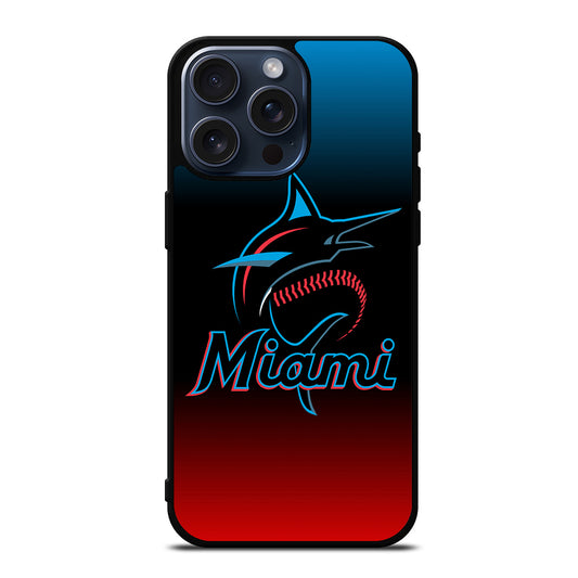 MIAMI MARLINS BASEBALL 2 iPhone 15 Pro Max Case Cover