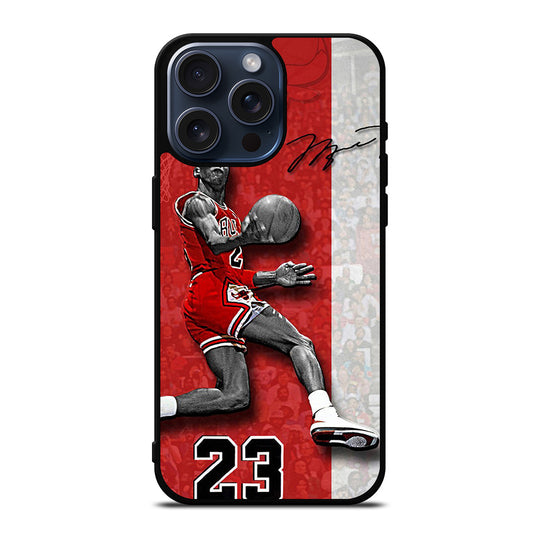 MICHAEL JORDAN 23 CHICAGO BULLS iPhone 15 Pro Max Case Cover