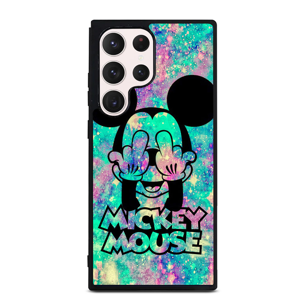 MICKEY MOUSE MIDDLE FINGER Samsung Galaxy S23 Ultra Case Cover