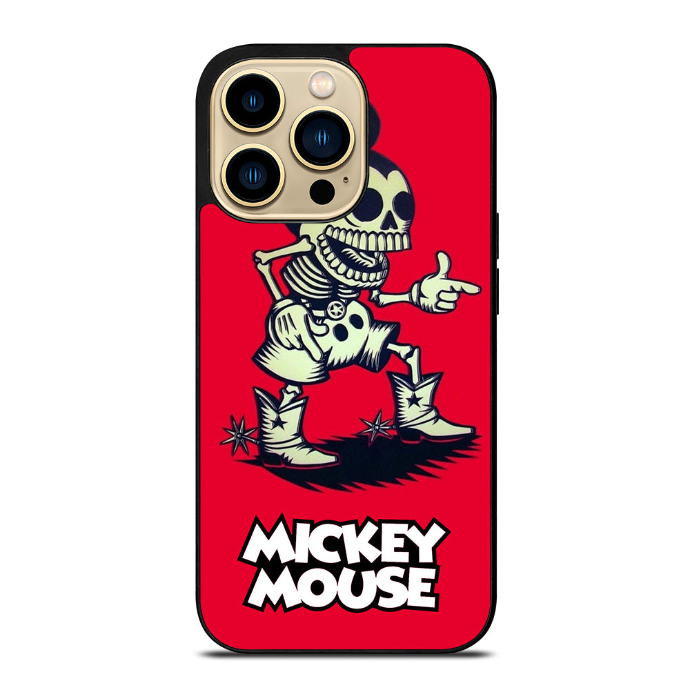 MICKEY MOUSE SKULL iPhone 14 Pro Max Case Cover