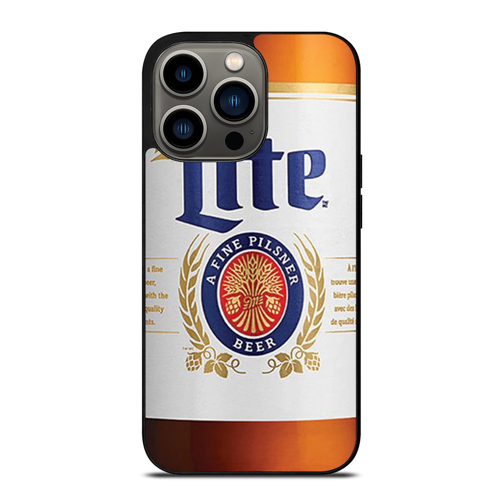 MILLER LITE BEER BOTTLE iPhone 13 Pro Case Cover