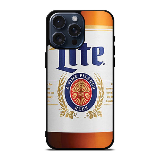 MILLER LITE BEER BOTTLE iPhone 15 Pro Max Case Cover