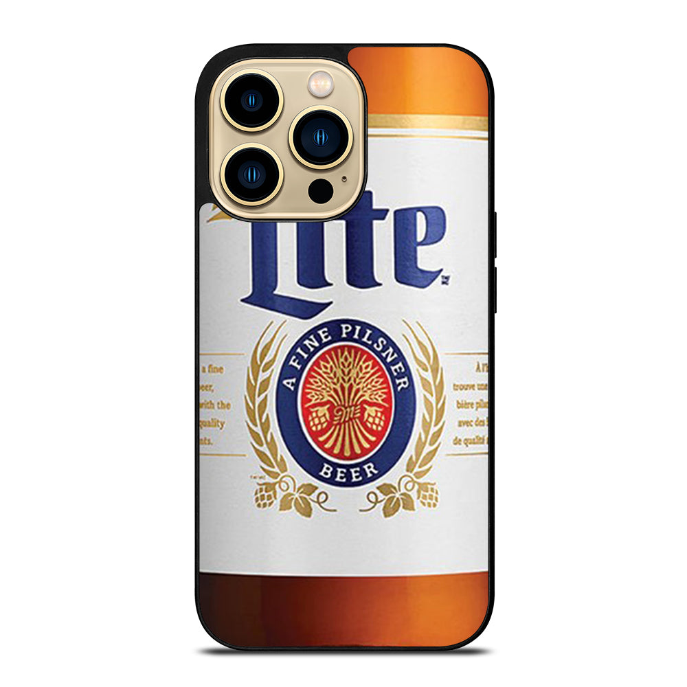 MILLER LITE BEER BOTTLE iPhone 14 Pro Max Case Cover