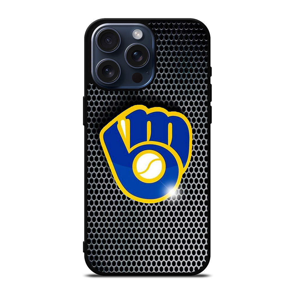 MILWAUKEE BREWERS METAL iPhone 15 Pro Max Case Cover