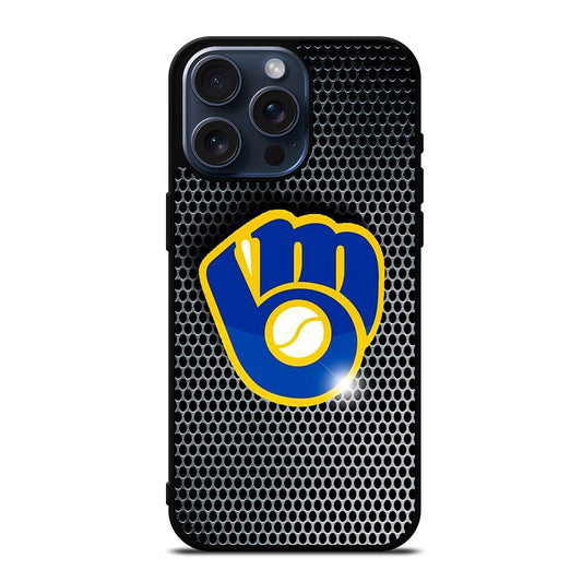 MILWAUKEE BREWERS METAL iPhone 15 Pro Max Case Cover