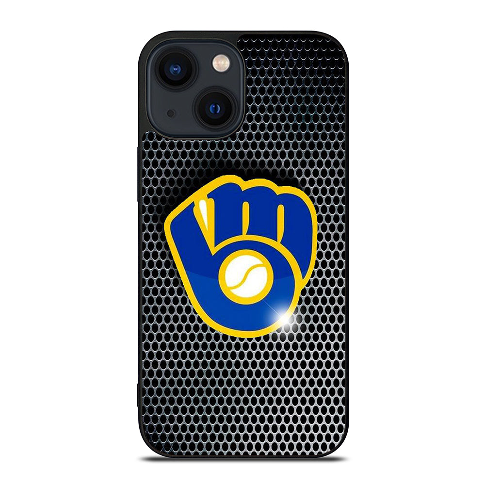 MILWAUKEE BREWERS METAL iPhone 14 Plus Case Cover