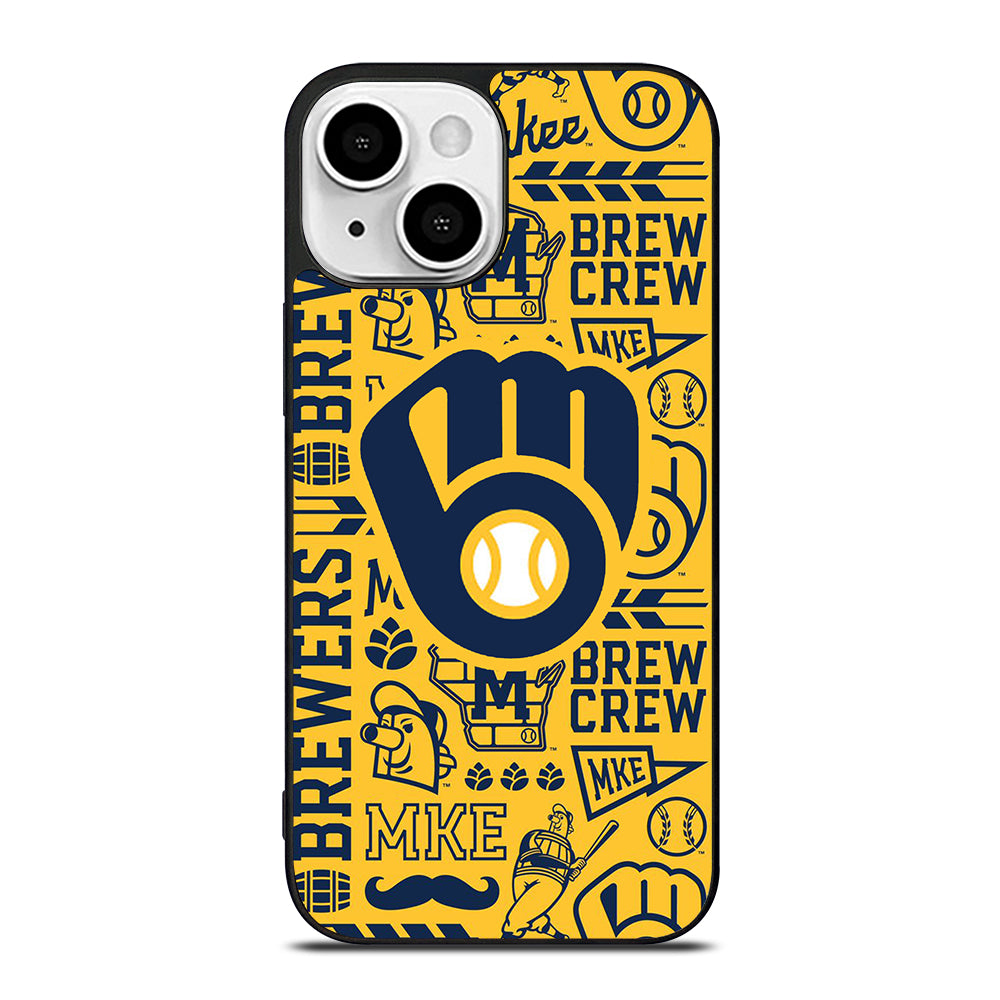 MILWAUKEE BREWERS PATTERN iPhone 13 Mini Case Cover