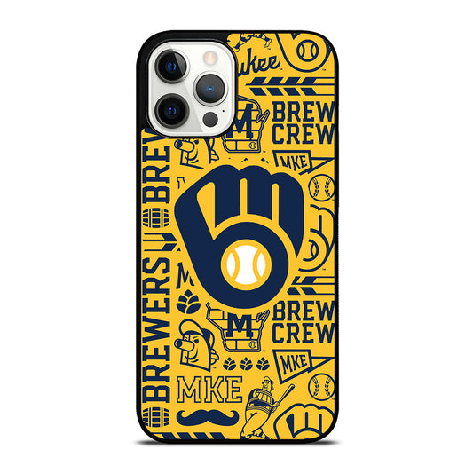 MILWAUKEE BREWERS PATTERN iPhone 12 Pro Max Case Cover