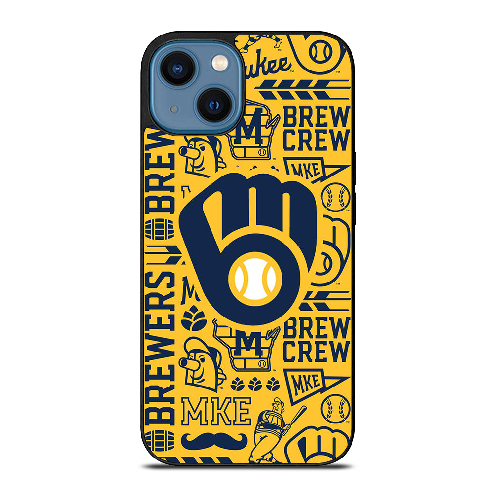 MILWAUKEE BREWERS PATTERN iPhone 14 Case Cover
