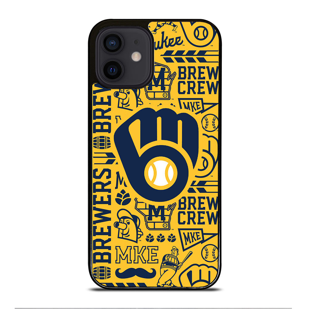 MILWAUKEE BREWERS PATTERN iPhone 12 Mini Case Cover