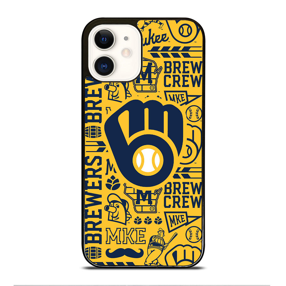 MILWAUKEE BREWERS PATTERN iPhone 12 Case Cover