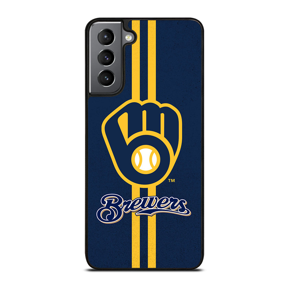 MILWAUKEE BREWERS STRIPE LOGO Samsung Galaxy S21 Plus Case Cover