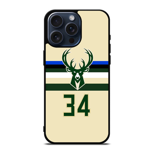MILWAUKEE BUCKS JERSEY iPhone 15 Pro Max Case Cover