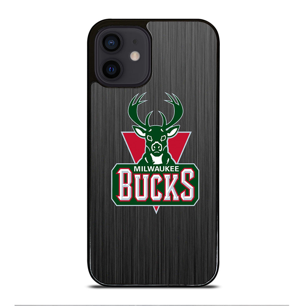 MILWAUKEE BUCKS METAL LOGO iPhone 12 Mini Case Cover