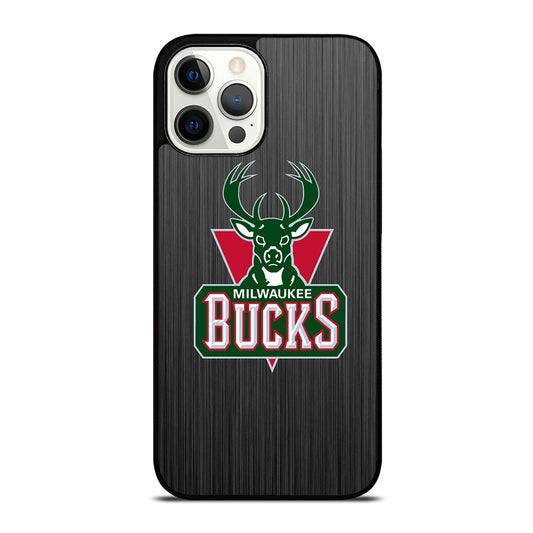 MILWAUKEE BUCKS METAL LOGO iPhone 12 Pro Max Case Cover