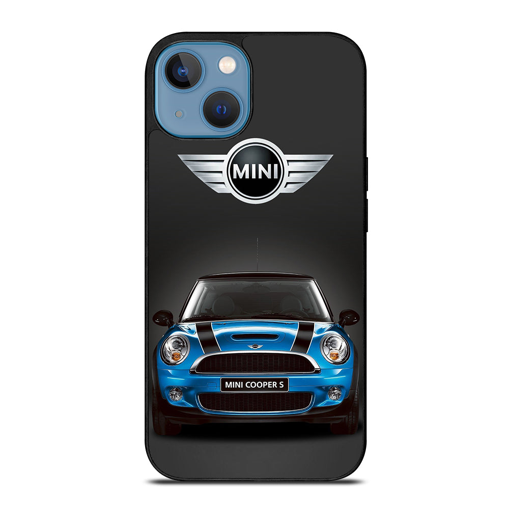 MINI COOPER BLUE CAR iPhone 13 Case Cover
