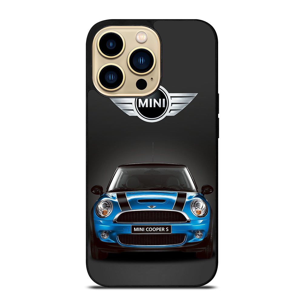 MINI COOPER BLUE CAR iPhone 14 Pro Max Case Cover
