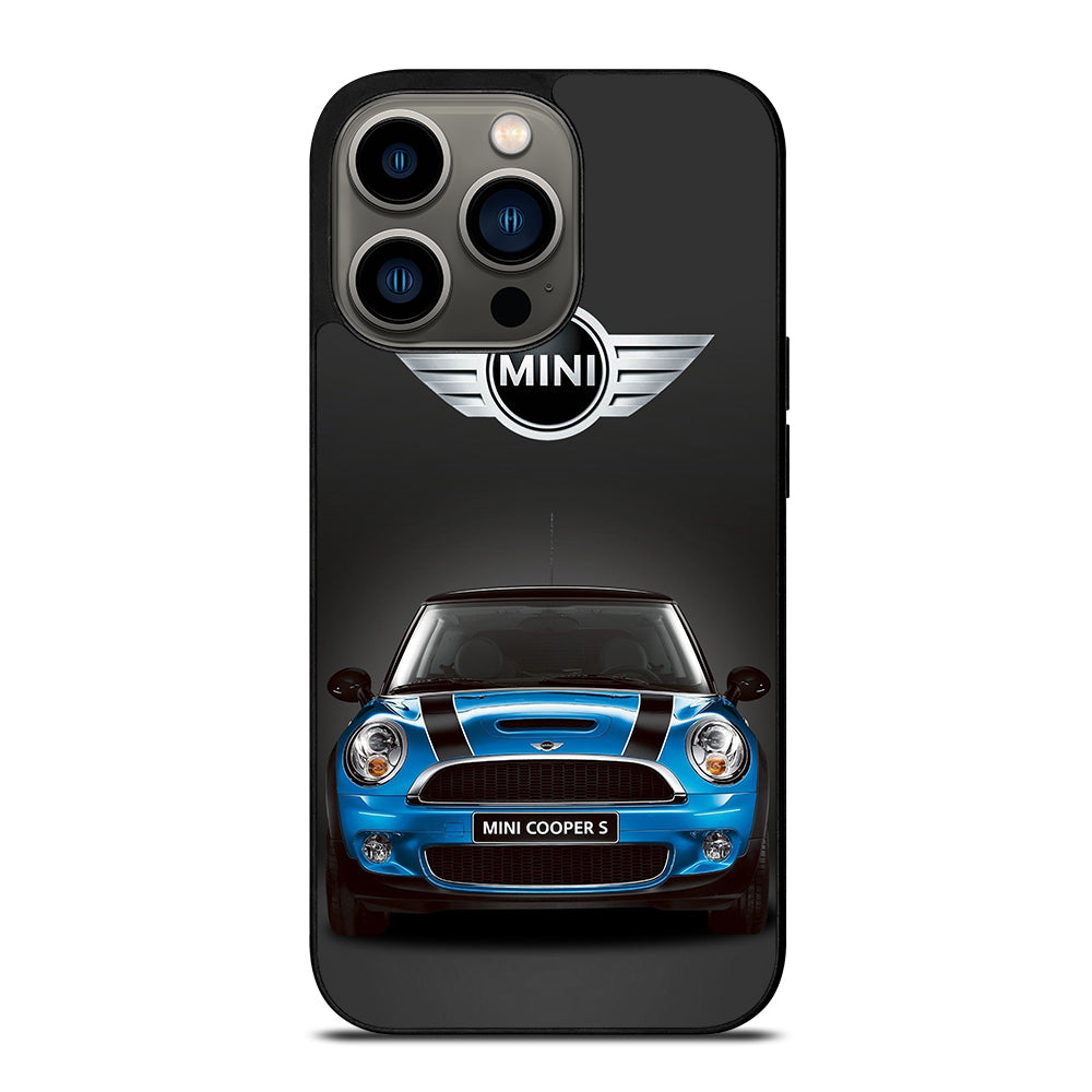 MINI COOPER BLUE CAR iPhone 13 Pro Case Cover