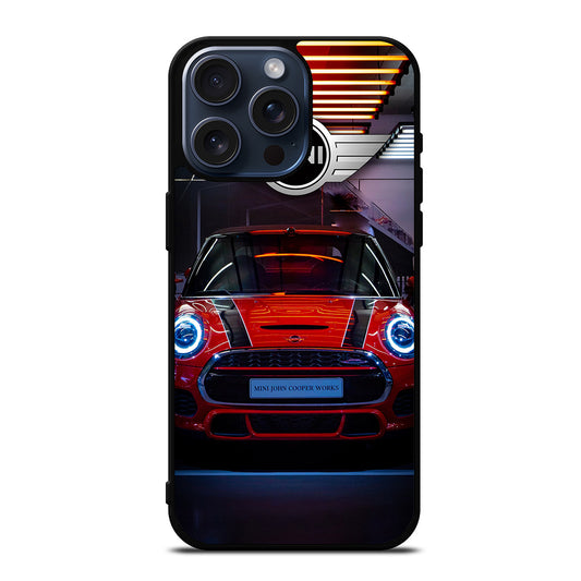 MINI COOPER CAR RED iPhone 15 Pro Max Case Cover