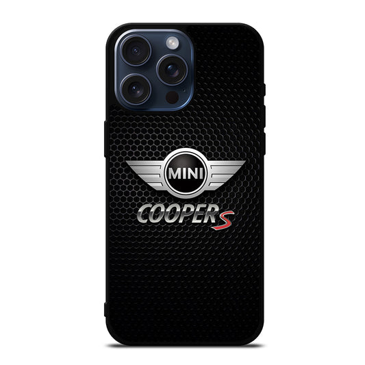 MINI COOPER S METAL LOGO iPhone 15 Pro Max Case Cover