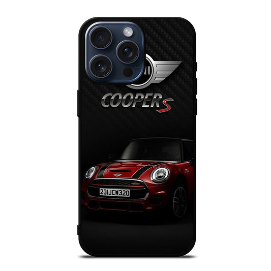 MINI COOPER S RED CAR iPhone 15 Pro Max Case Cover