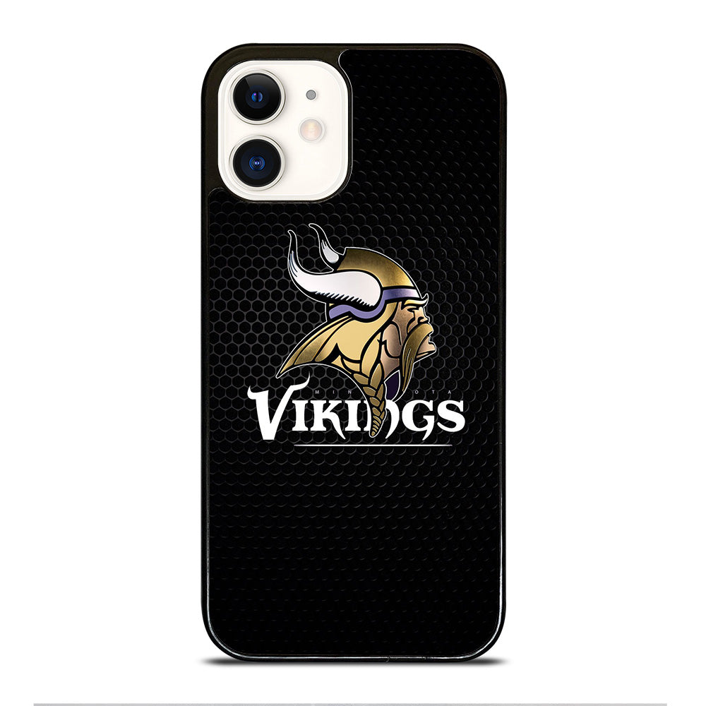 MINNESOTA VIKINGS METAL LOGO iPhone 12 Case Cover