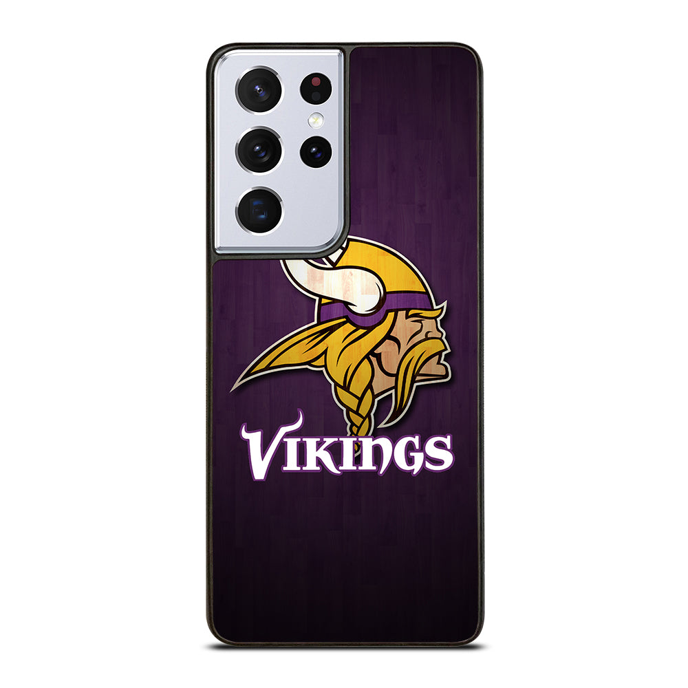 MINNESOTA VIKINGS WOODEN LOGO Samsung Galaxy S21 Ultra Case Cover