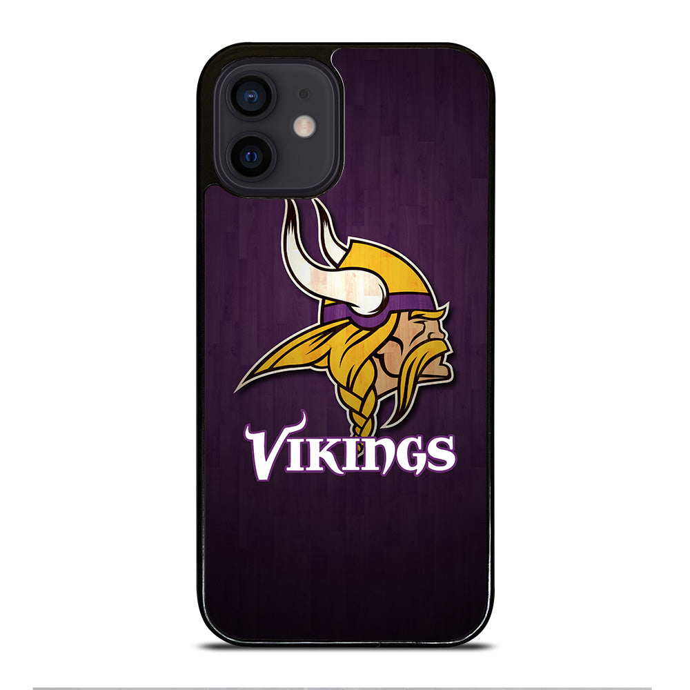 MINNESOTA VIKINGS WOODEN LOGO iPhone 12 Mini Case Cover
