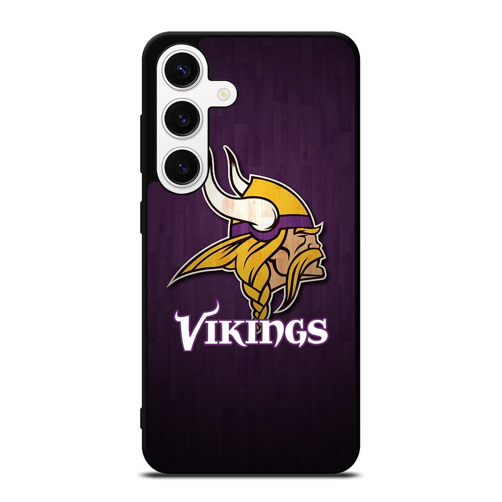 MINNESOTA VIKINGS WOODEN LOGO Samsung Galaxy S24 Case Cover