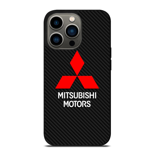 MITSUBISHI MOTORS CARBON LOGO iPhone 13 Pro Case Cover