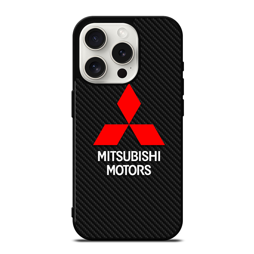 MITSUBISHI MOTORS CARBON LOGO iPhone 15 Pro Case Cover