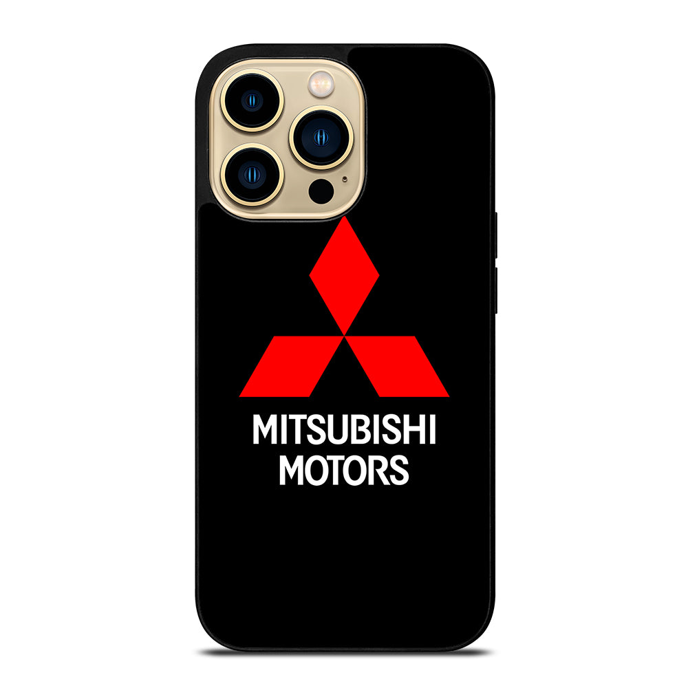MITSUBISHI MOTORS LOGO BLACK iPhone 14 Pro Max Case Cover