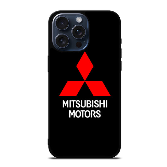 MITSUBISHI MOTORS LOGO BLACK iPhone 15 Pro Max Case Cover