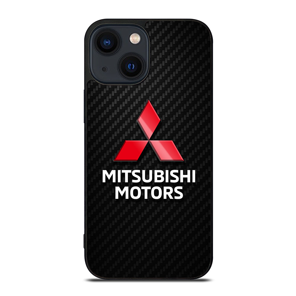 MITSUBISHI MOTORS LOGO CARBON iPhone 14 Plus Case Cover