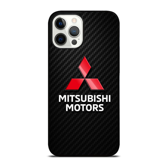 MITSUBISHI MOTORS LOGO CARBON iPhone 12 Pro Max Case Cover