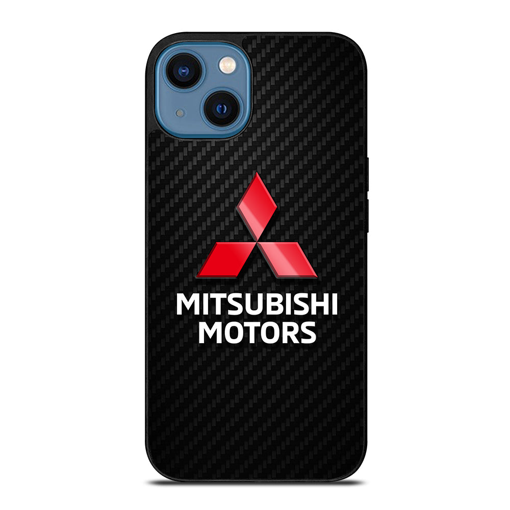 MITSUBISHI MOTORS LOGO CARBON iPhone 14 Case Cover