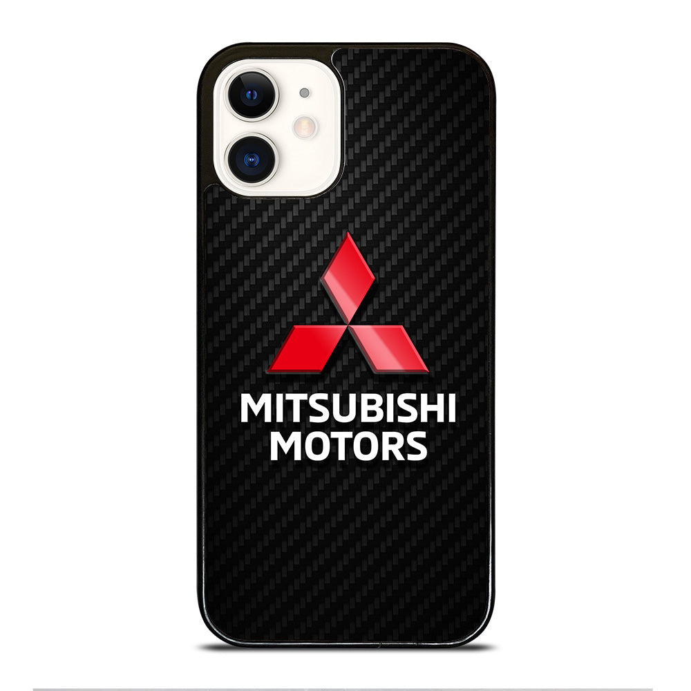 MITSUBISHI MOTORS LOGO CARBON iPhone 12 Case Cover