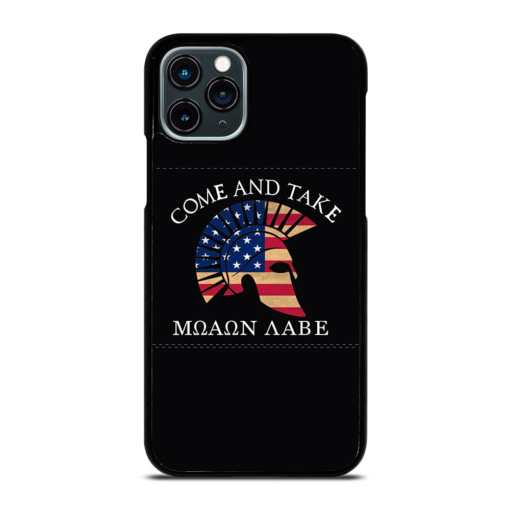 MOLON LABE AMERICAN FLAG HELMET iPhone 11 Pro Case Cover