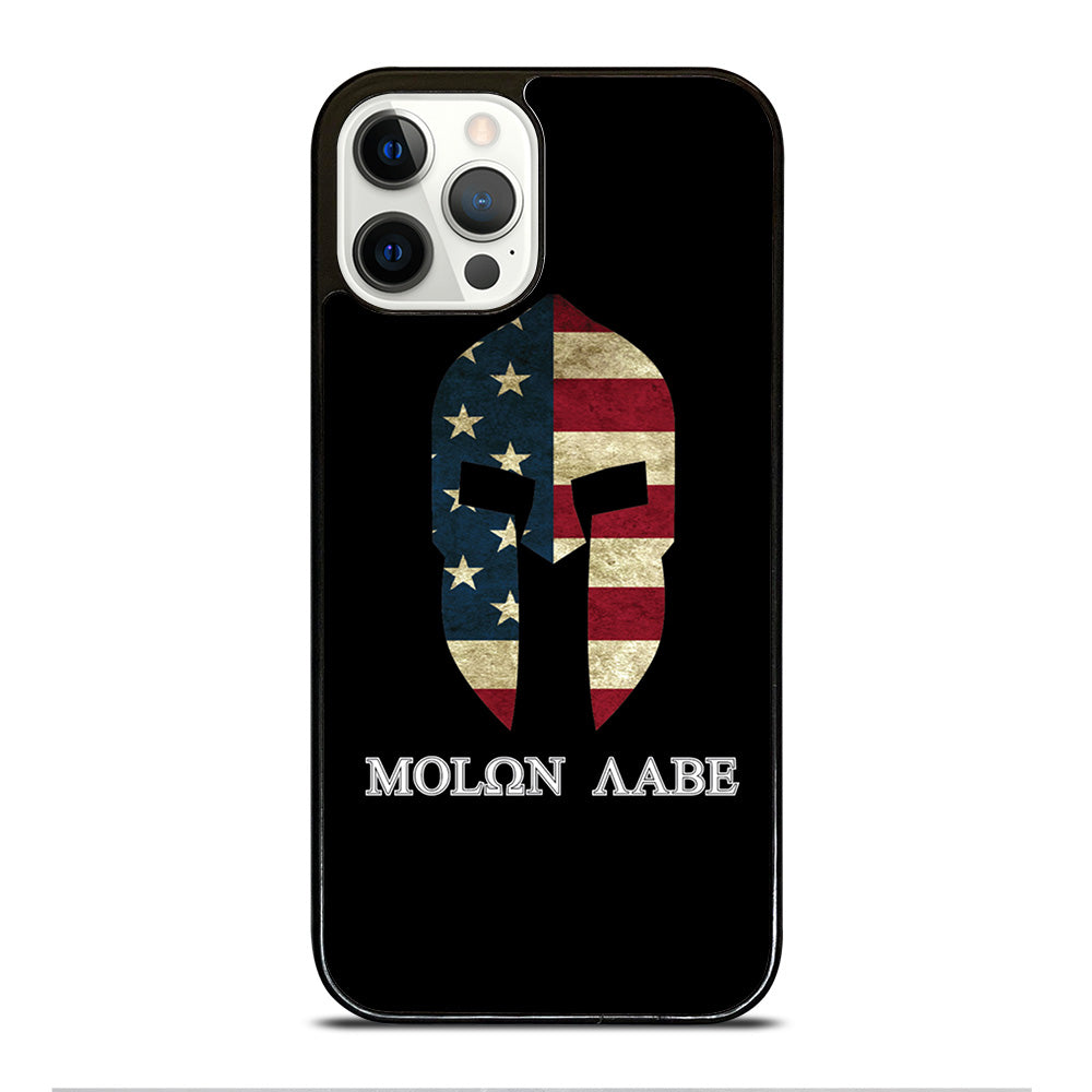 MOLON LABE AMERICAN FLAG BLACK iPhone 12 Pro Case Cover
