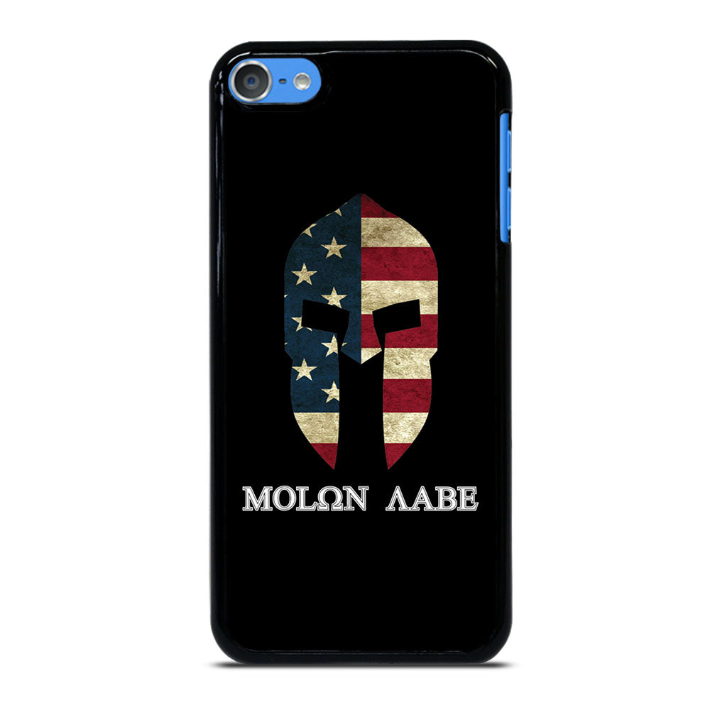 MOLON LABE AMERICAN FLAG BLACK iPod Touch 7 Case Cover