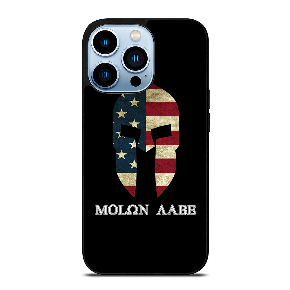 MOLON LABE AMERICAN FLAG BLACK iPhone 13 Pro Max Case Cover