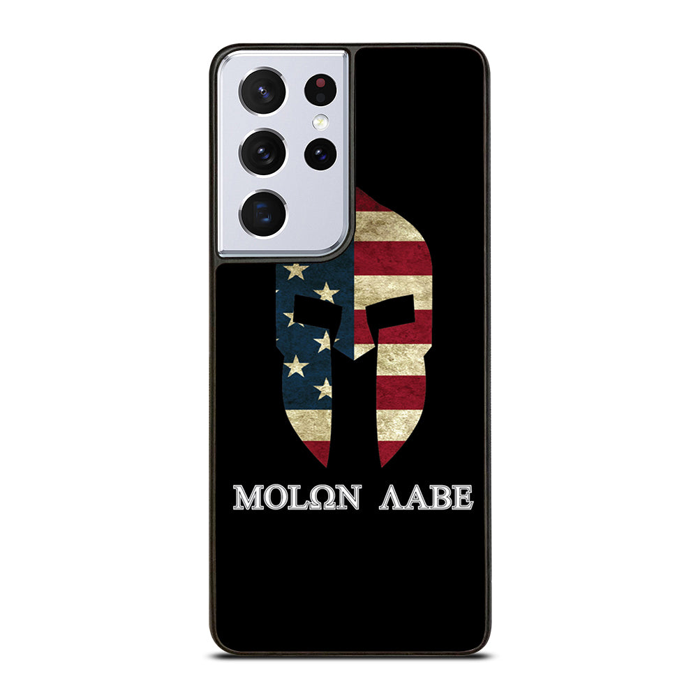 MOLON LABE AMERICAN FLAG BLACK Samsung Galaxy S21 Ultra Case Cover