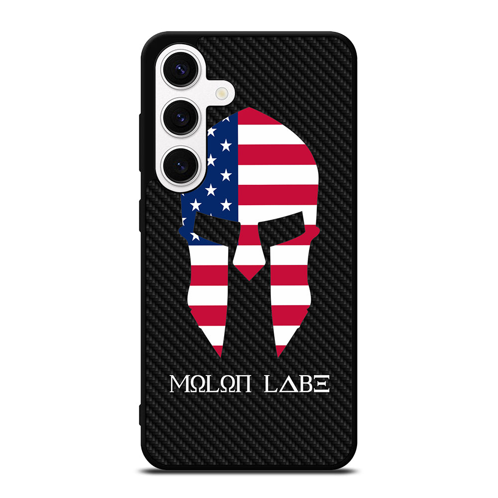MOLON LABE AMERICAN FLAG CARBON LOGO Samsung Galaxy S24 Case Cover